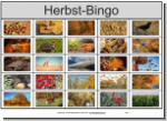 25 Felder Bilder-Bingo Herbst
