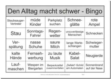 Bingo Spiel Mit Begriffen Und Bingokarten In Dina4 Fur Senioren Demenz